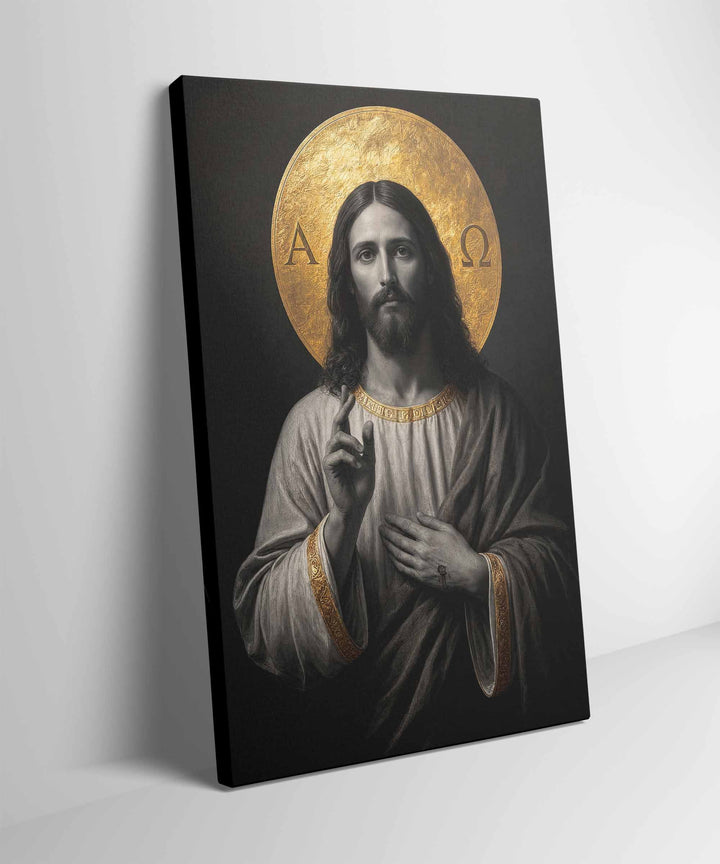 Jesus The Alpha and Omega (Uncolored Version)