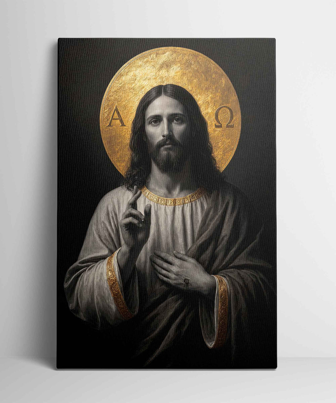 Jesus The Alpha and Omega (Uncolored Version)