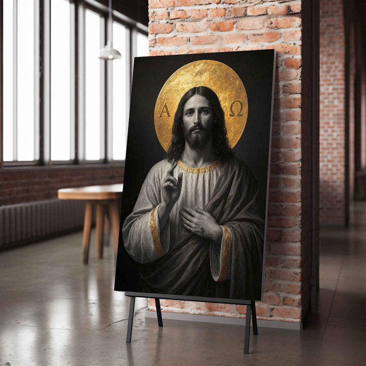 Jesus The Alpha and Omega (Uncolored Version)