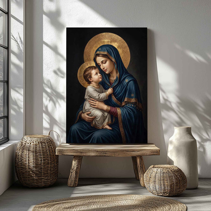 Virgin Mary and Jesus Christ (Colored Version)