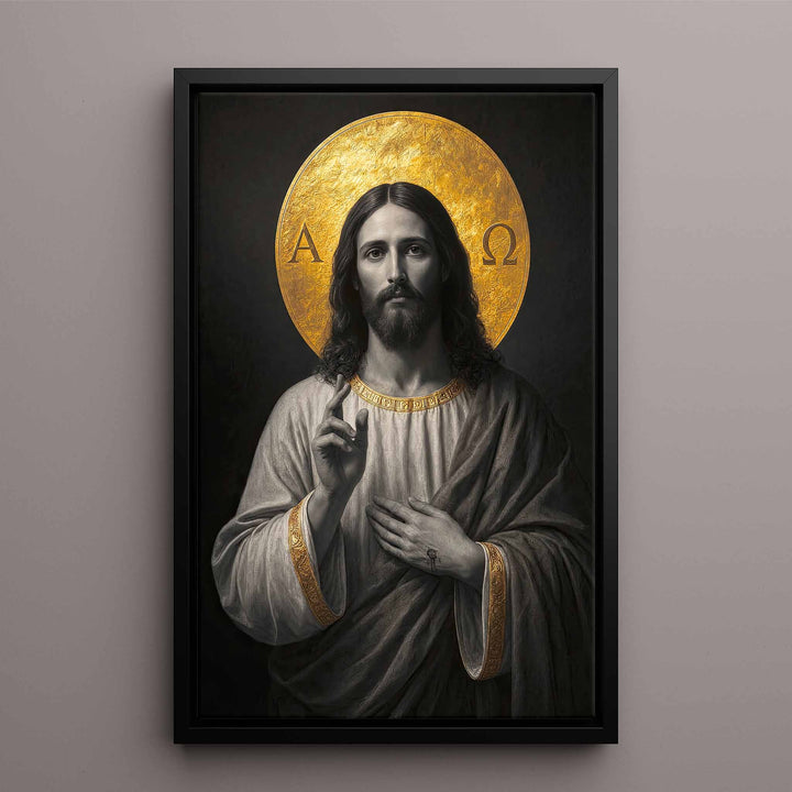 Jesus The Alpha and Omega (Uncolored Version)
