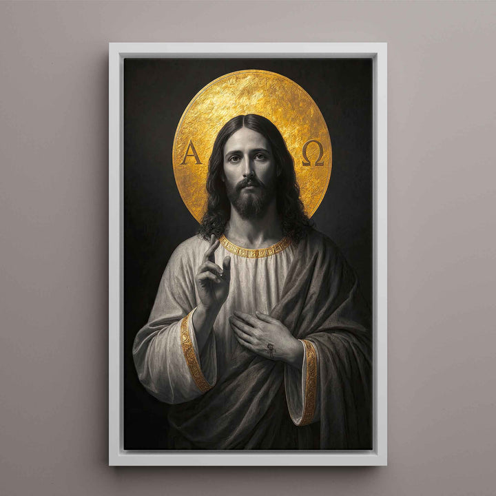 Jesus The Alpha and Omega (Uncolored Version)