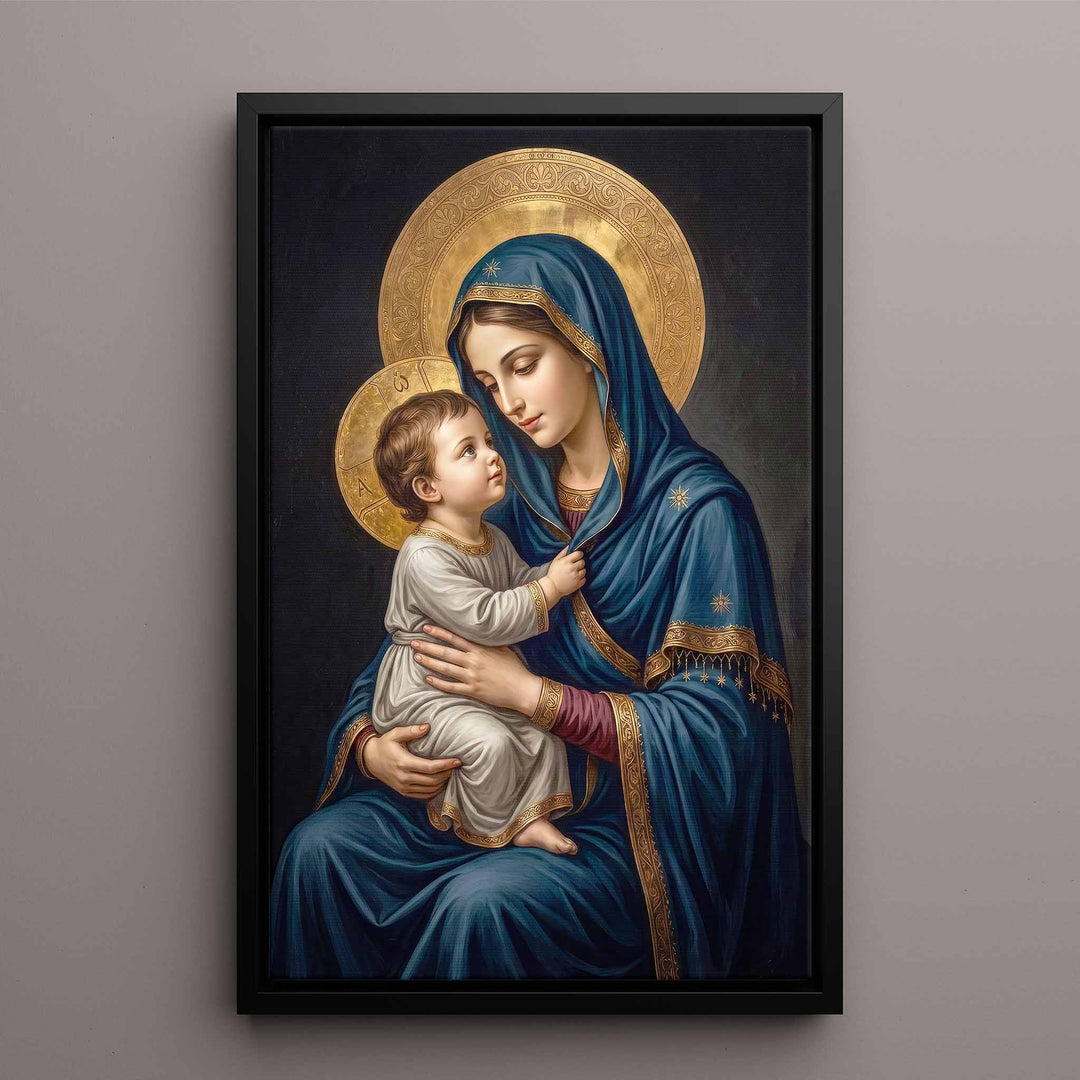 Virgin Mary and Jesus Christ (Colored Version)